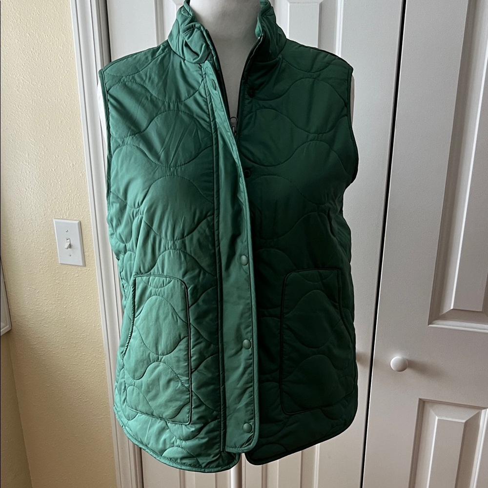 Croft & Barrow Quilted Green Women's Puffer Vest - Lightweight Layer